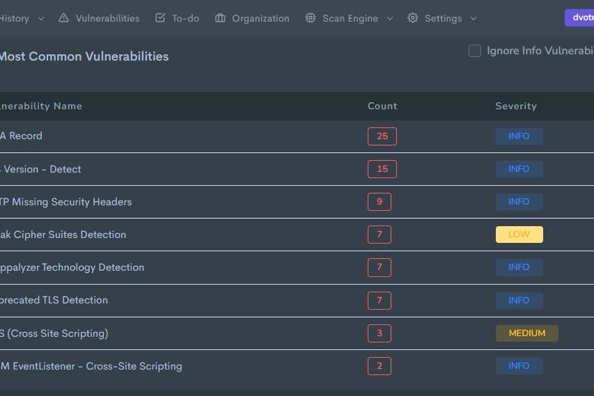 security scanning vulnerability 2