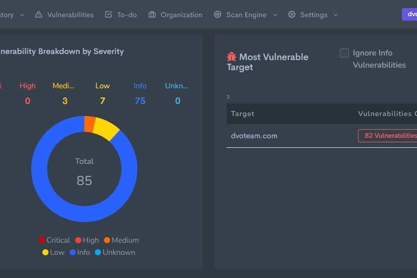 security scanning vulnerability